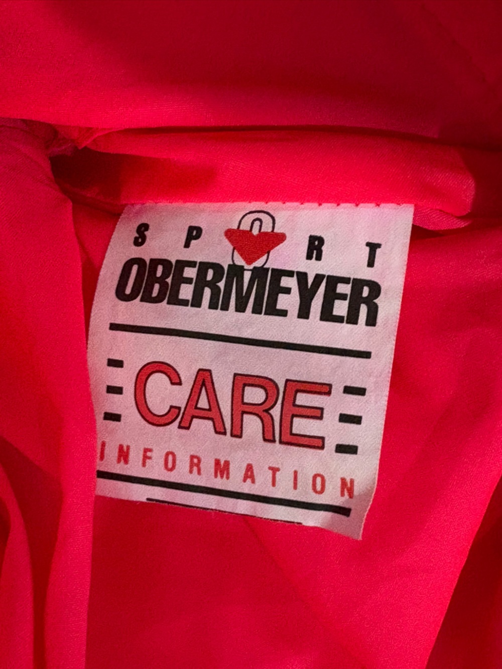Vintage Obermeyer Gore Tex One Piece Ski Snow Suit Bib Womens Sz 10 Neon Pink - Picture 7 of 8